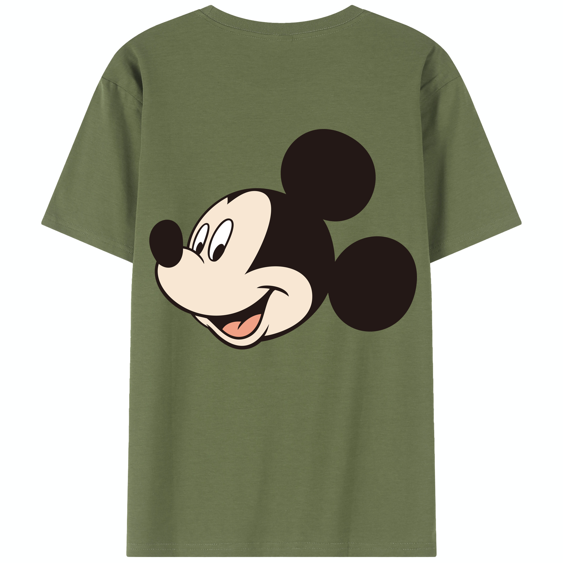 （画像用） ミッキーマウス Mickey Mouse 綿100％半袖Tシャツ（背面プリント）